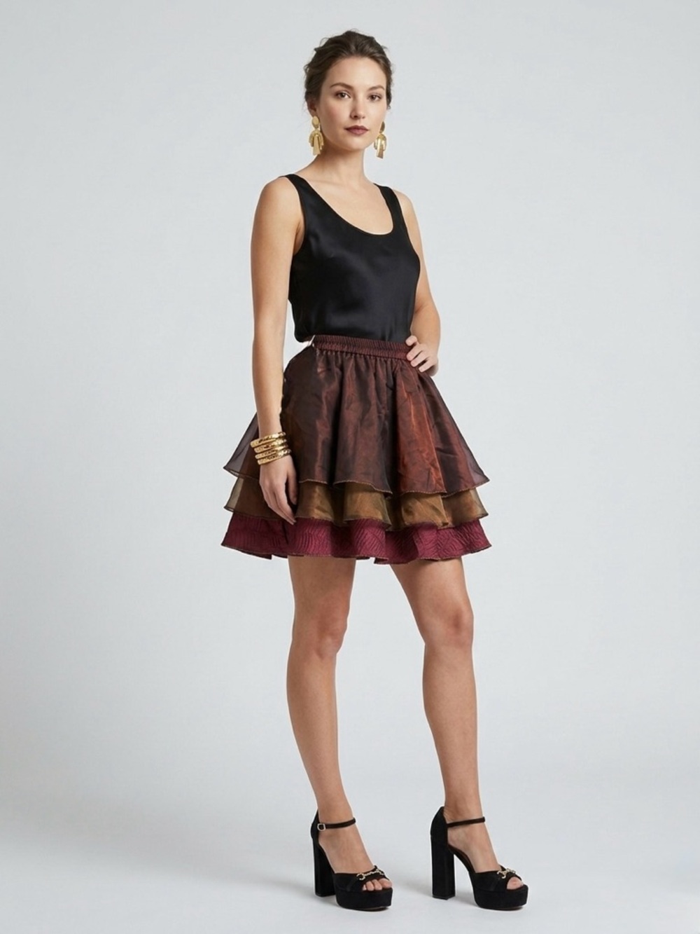 NWT VTG Y2K Fairycore WhimsiGoth Avant Garde Rare Jeanne Marc Flutter Skirt P2 - Picture 3 of 8
